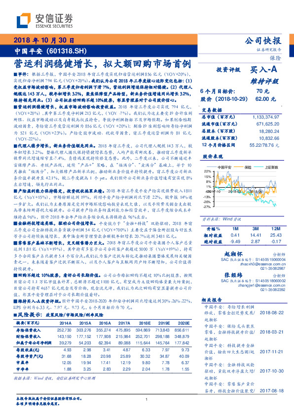 营运利润稳健增长，拟大额回购市场首例
