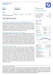 Soft 3Q18 results