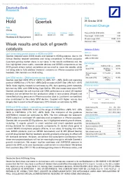 Weak results and lack of growth catalysts