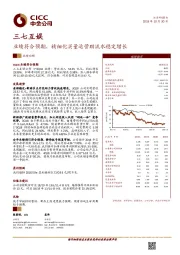 业绩符合预期，精细化买量运营助流水稳定增长