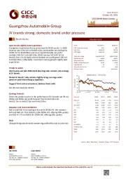 JV brands strong; domestic brand under pressure