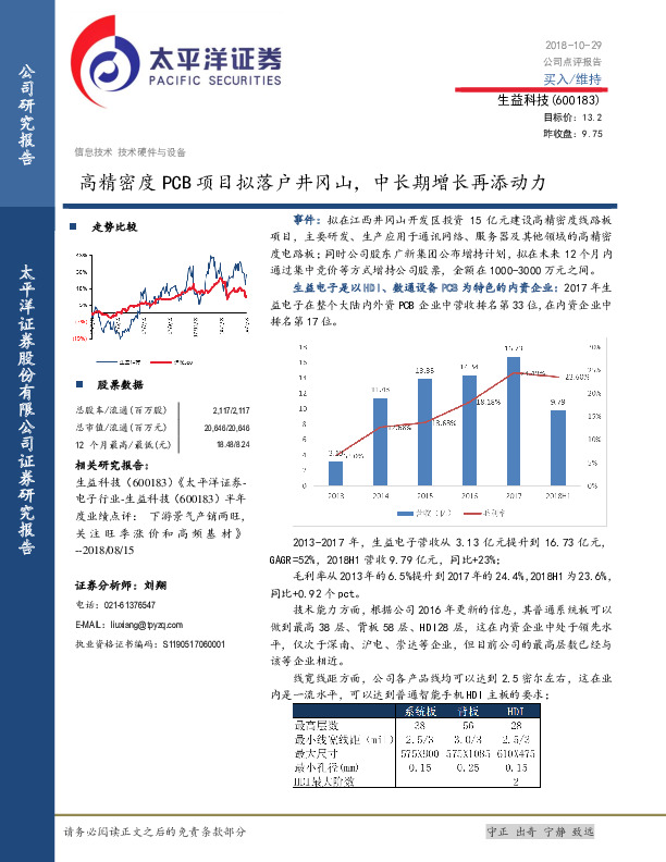 高精密度PCB项目拟落户井冈山，中长期增长再添动力