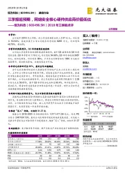 2018年三季报点评：三季报超预期，网络安全核心硬件供应商价值低估