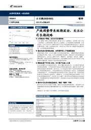 2018年三季报点评：产线调整带来短期波动，关注公司长期战略