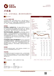 行业、公司双低谷；盈利回升尚需时日
