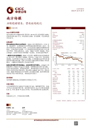 业绩稳健增长，营收结构优化