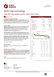 Weak HDT sales weigh on profit; ample cash on hand