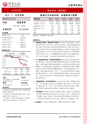 氯碱产品价格回落，业绩略低于预期