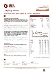 3Q18 result in line, gross margin on the track of recovery
