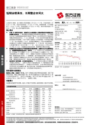 短期业绩承压，长期整合空间大