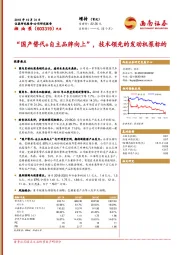 “国产替代+自主品牌向上”，技术领先的发动机泵标的