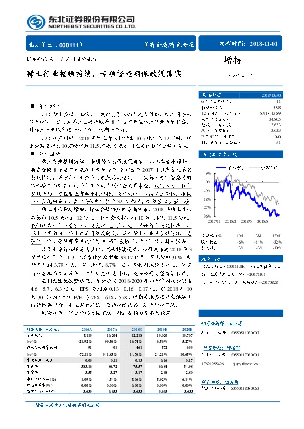 稀土行业整顿持续，专项督查确保政策落实