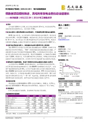 2018年三季报点评:领跑者项目顺利推进,高毛利率发电业务拉动业绩增长