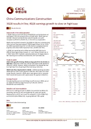 3Q18 results in line; 4Q18 earnings growth to slow on high base