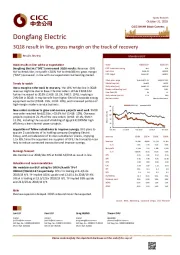 3Q18 result in line,gross margin on the track of recovery