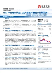 2018年三季报点评:18Q3净利增长快速,去产能控片酬利于长期发展