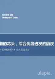 首次覆盖报告：光伏新周期的龙头，综合优势迸发的前夜