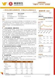 点评报告:三季度业绩突显规模优势,有望成为全球锂电龙头