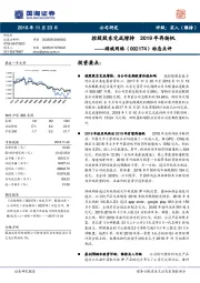 动态点评：控股股东完成增持 2019年再扬帆