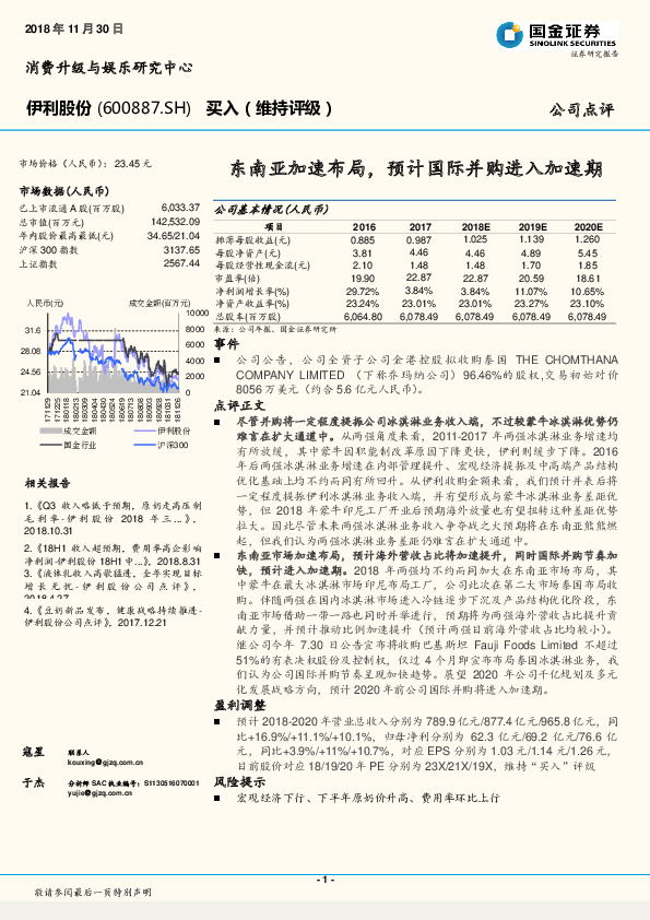 东南亚加速布局，预计国际并购进入加速期