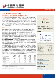 中国金矿商龙头;资产负债表稳健;首次覆盖并予「买入」