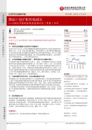 2018年限制性股票激励计划（草案）点评：激励计划护航持续成长