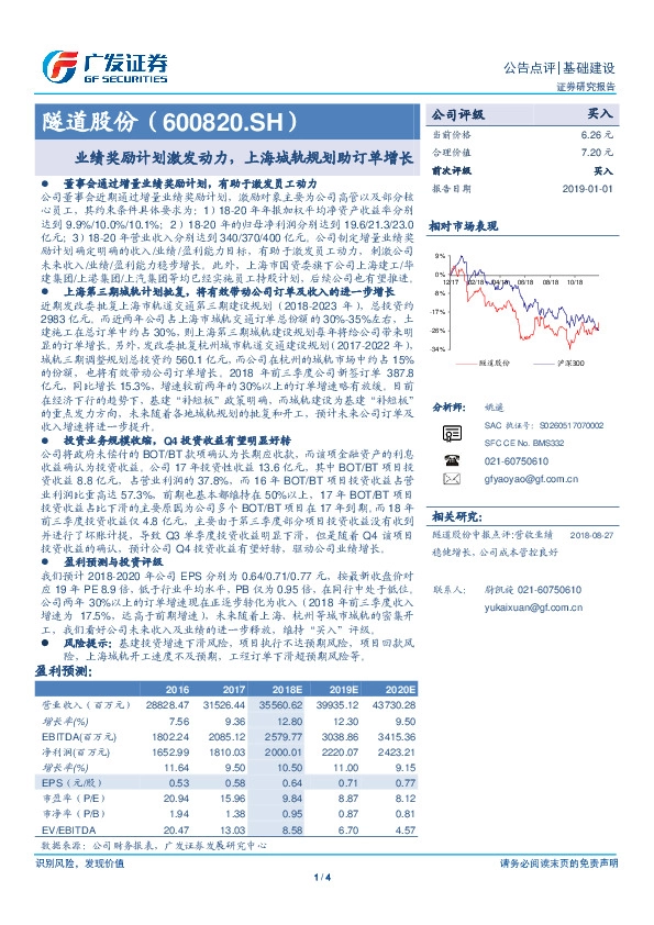 业绩奖励计划激发动力，上海城轨规划助订单增长