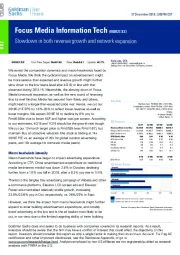 Slowdown in both revenue growth and network expansion