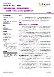 2018年业绩预告点评:业务进展超预期,业绩保持高速增长
