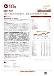 4Q18业绩继续保持高速增长，2019关注新型臂式产品的进展