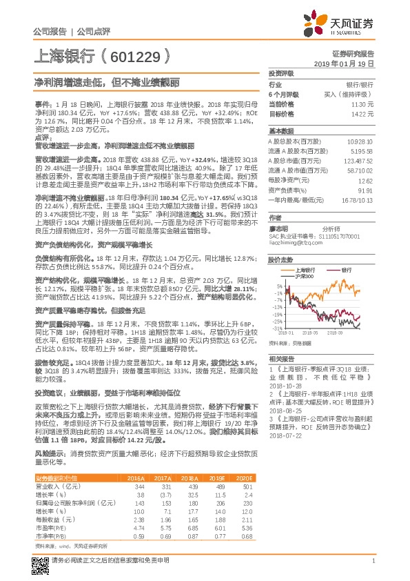 净利润增速走低，但不掩业绩靓丽