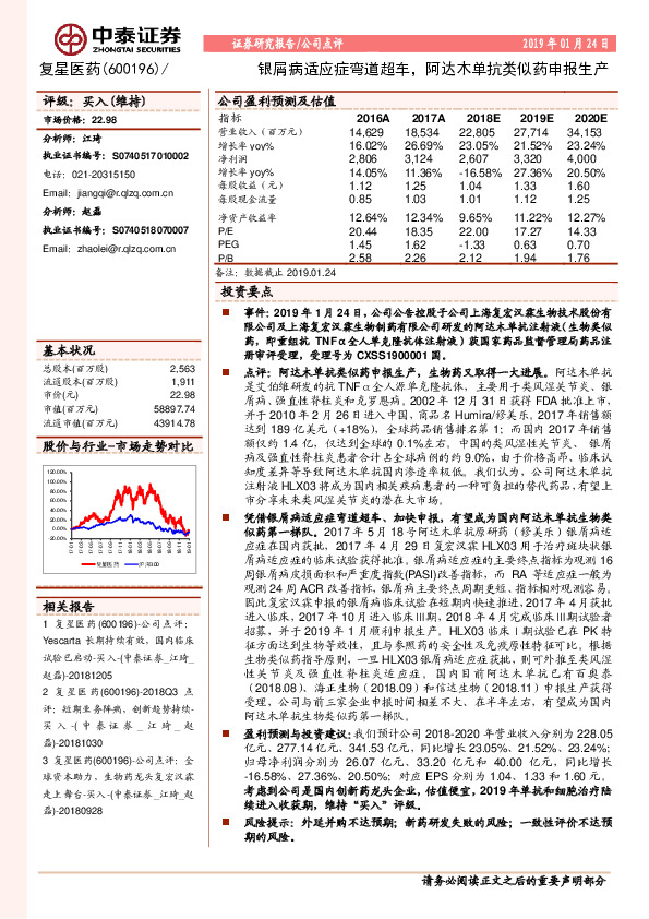 银屑病适应症弯道超车，阿达木单抗类似药申报生产