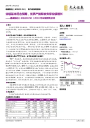 2018年业绩预告点评：业绩基本符合预期，优质产能释放支撑业绩增长