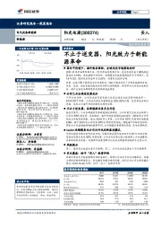 不止于逆变器,阳光致力于新能源革命