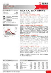 低成本扩产,强化产业链附加值