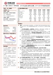 2018年业绩大增符合预期，2019-2020年有望再创新高