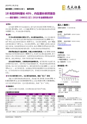 2018年业绩预告点评:18年扣非料增长40%,内生增长依然强劲