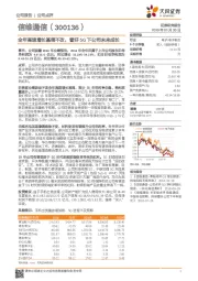 全年高速增长基调不改,看好5G下公司未来成长