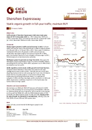 Stable organic growth in full-year traffic; maintain BUY