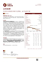 东南亚业务拖累业绩不达预期，19年反弹可期