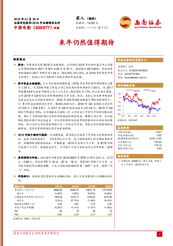 来年仍然值得期待