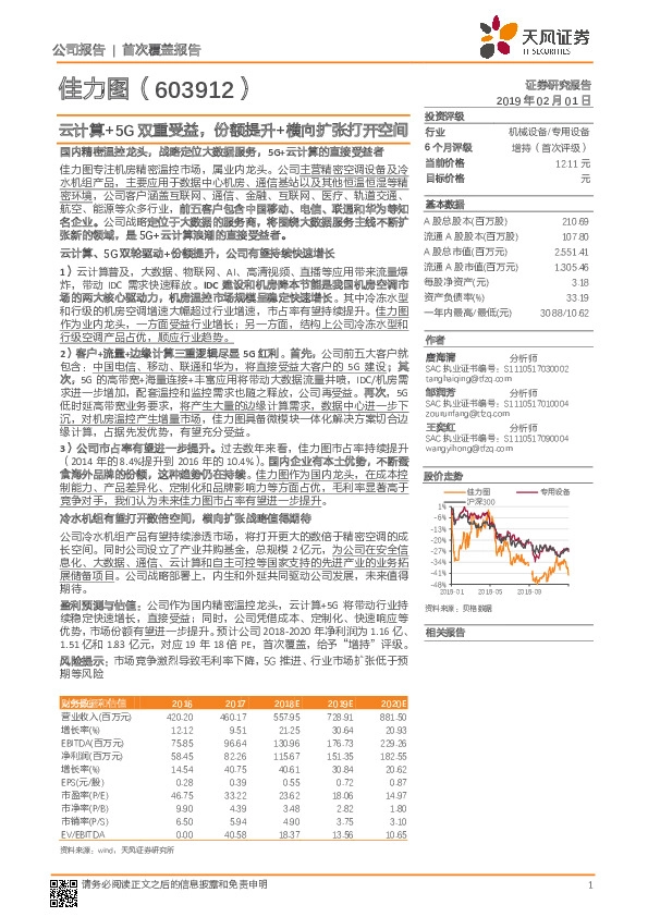 云计算+5G双重受益，份额提升+横向扩张打开空间