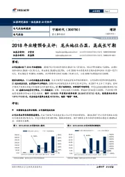 2018年业绩预告点评：龙头地位凸显，高成长可期