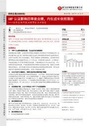 安科生物年报业绩预告点评报告:GMP认证影响四季度业绩,内生成长依然强劲