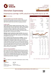 Preannounces earnings +147%; actual recurring profit may be up >5%