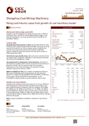 Rising coal industry capex fuels growth of coal machinery leader