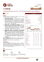 全球领先指纹识别芯片商，屏下光学推动2019业绩大幅度增长