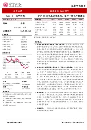 扩产80万吨差异化涤纶，坚持一体化产能建设