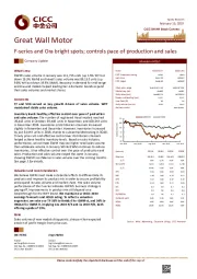 F-series and Ora bright spots; controls pace of production and sales