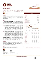 1月开门红，订单、收入延续高增长